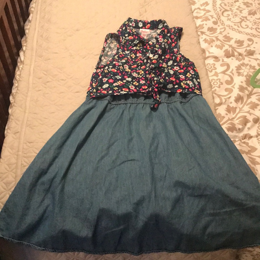 Justice denim sleeveless dress